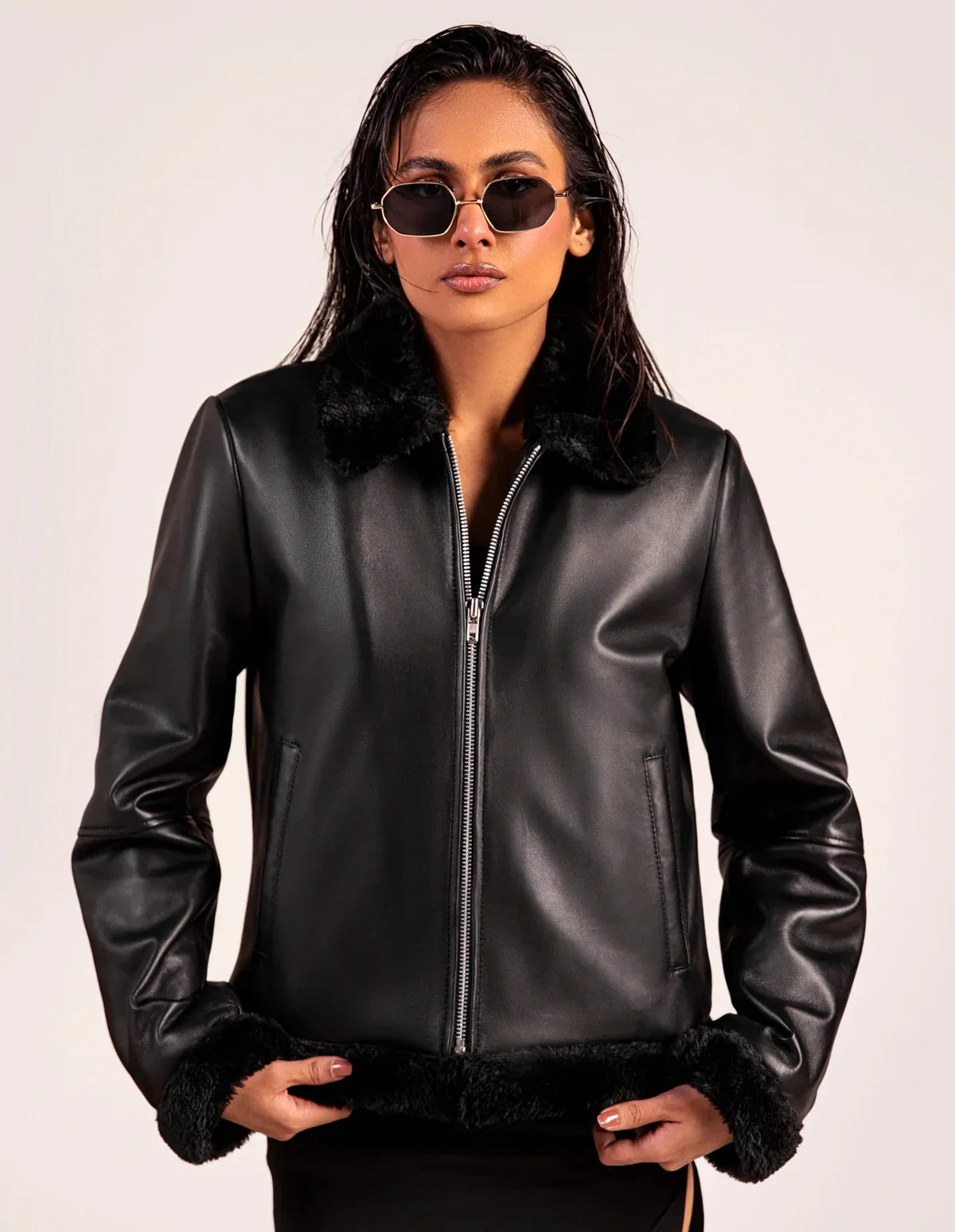 Serene Leather Jacket - Dasier
