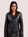 Vintage Leather Biker Jacket - Dasier