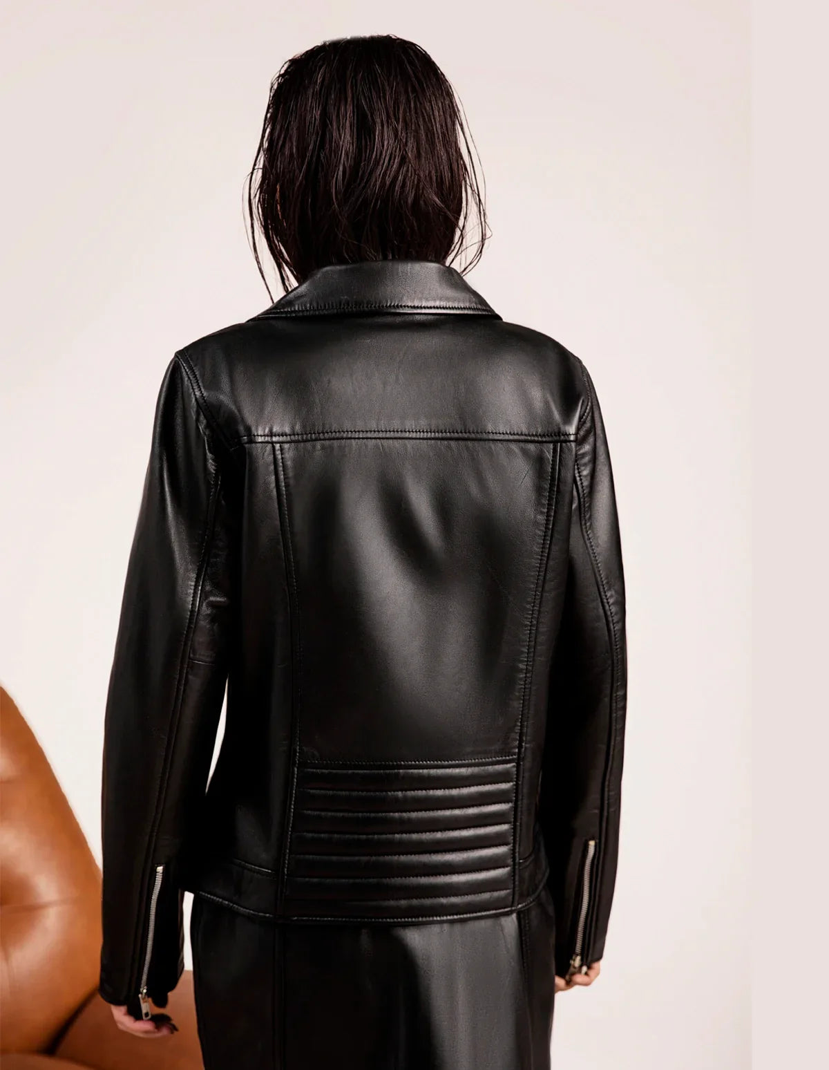 Vintage Leather Biker Jacket - Dasier