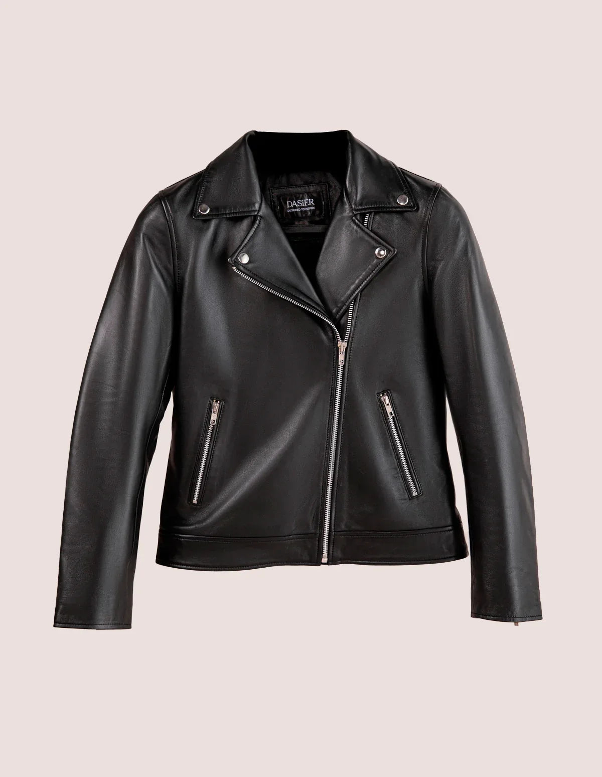 Vintage Leather Biker Jacket - Dasier