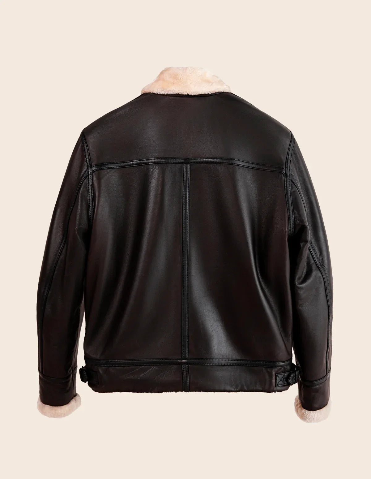 Dravon Shearling Leather Jacket - Dasier