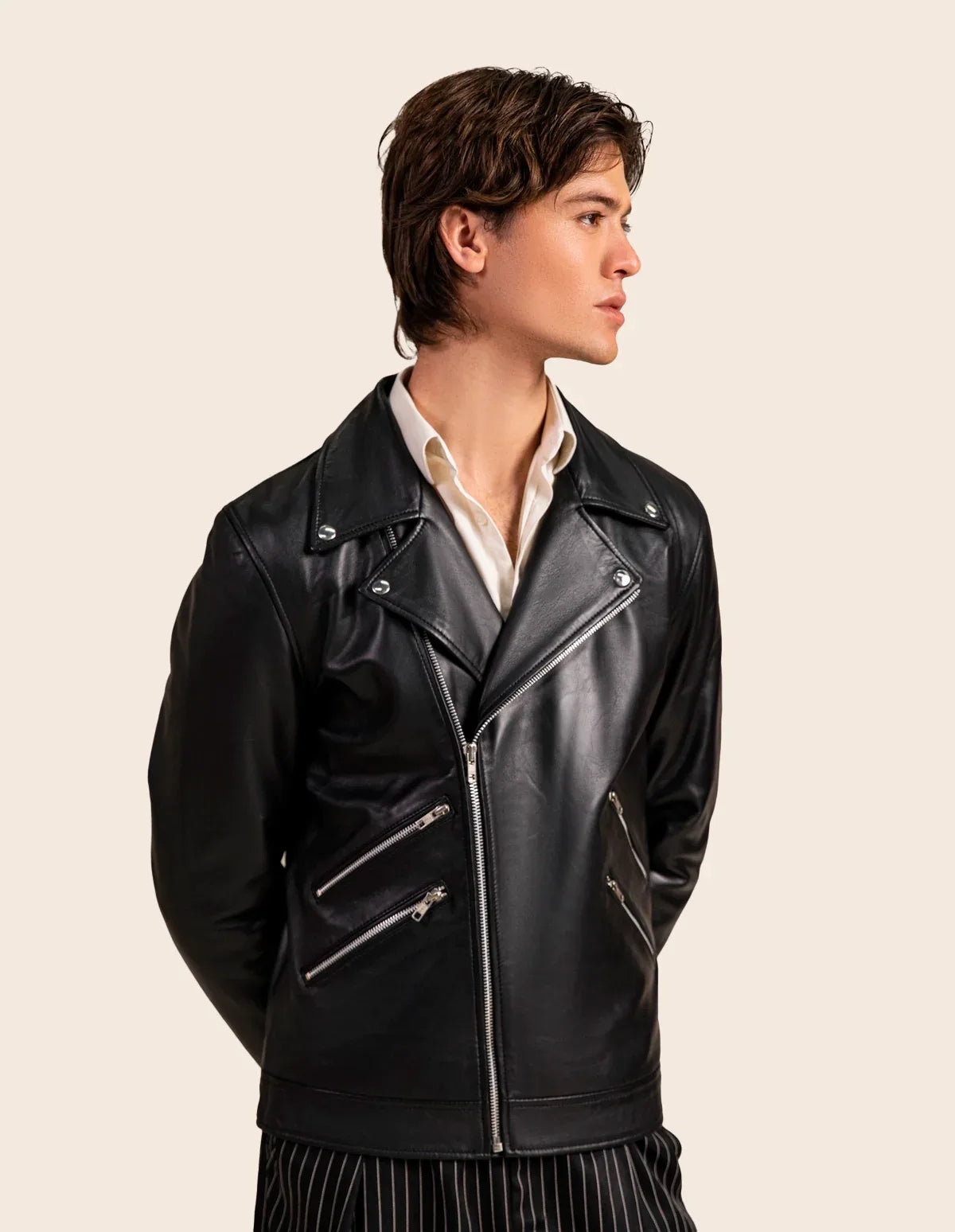 Haven Leather Biker Jacket - Dasier