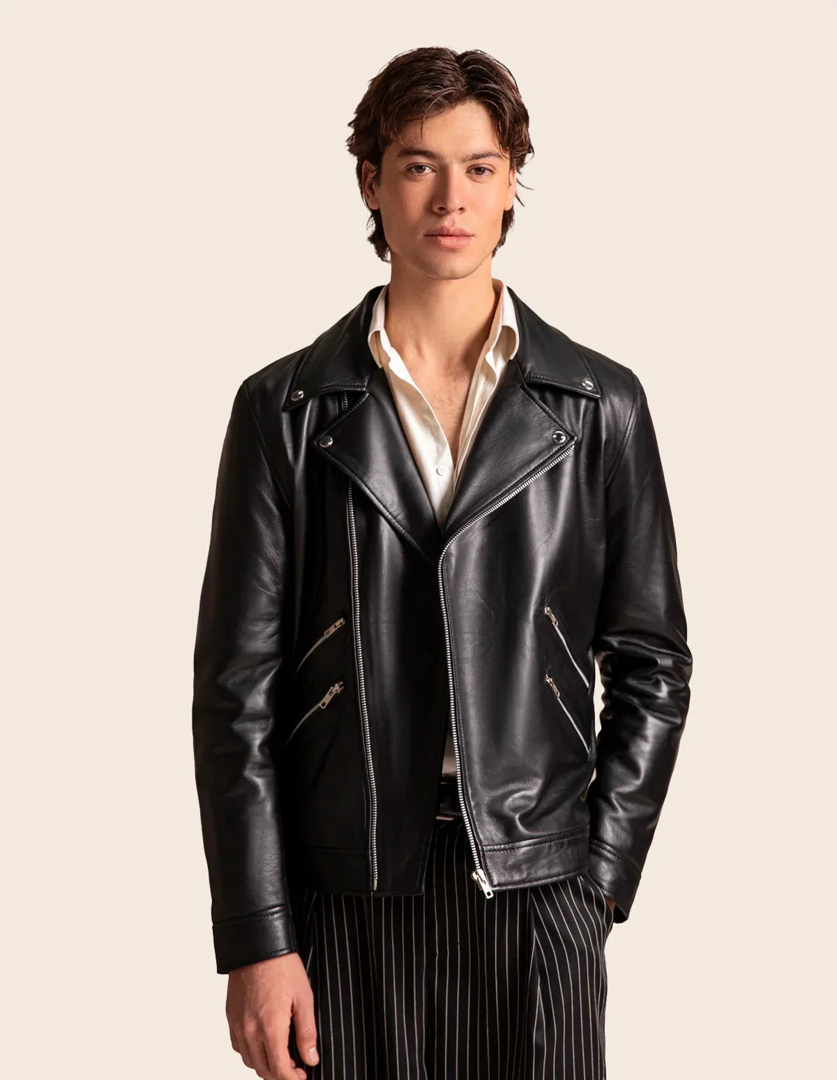 Haven Leather Biker Jacket - Dasier