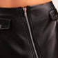 Ivy Mini Leather Skirt - Dasier