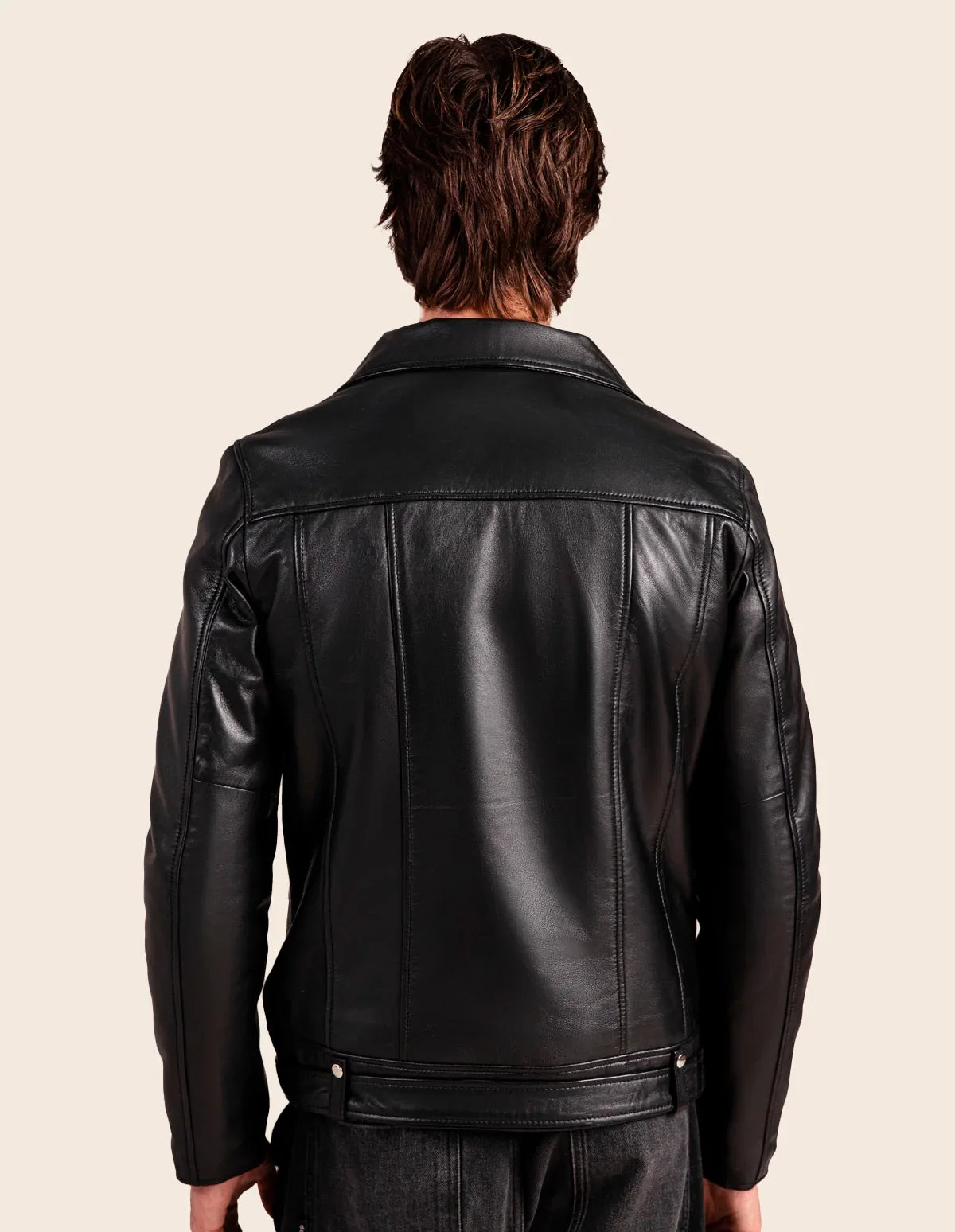 Onyx Leather Biker jacket - Dasier