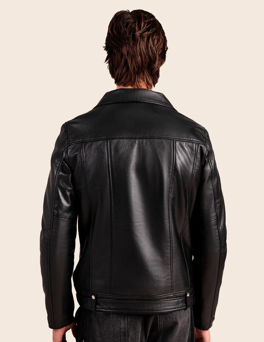 Onyx Leather Biker jacket - Dasier