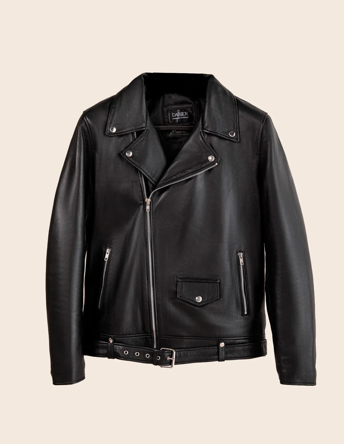 Onyx Leather Biker jacket - Dasier