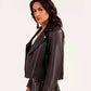 Renelle Leather Biker Jacket - Dasier