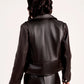 Renelle Leather Biker Jacket - Dasier
