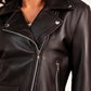 Renelle Leather Biker Jacket - Dasier