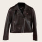 Renelle Leather Biker Jacket - Dasier