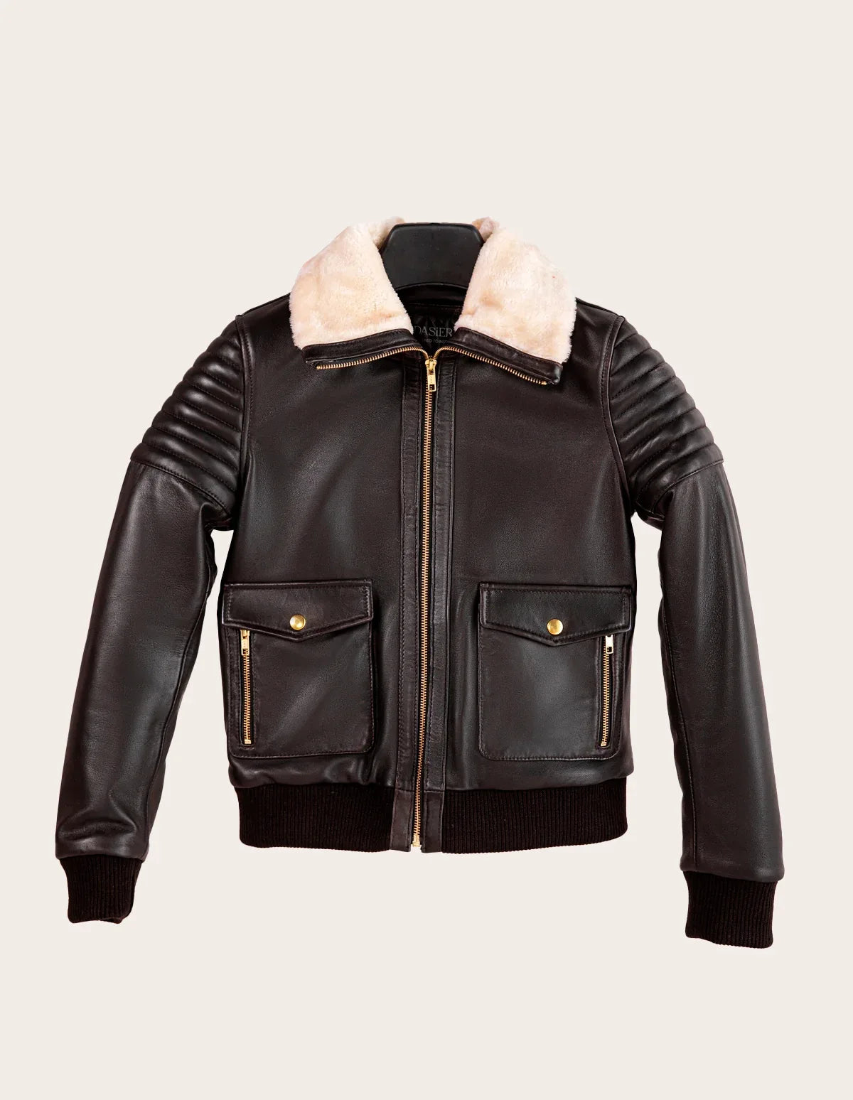 Scoria Brown Leather Jacket - Dasier