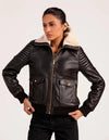 Scoria Brown Leather Jacket - Dasier